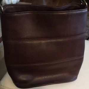 Vintage Coach 9098 Tribeca Shopper, Dark Brown